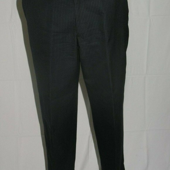 Brooks Brothers Vintage  Custom Clothiers Navy Striped Two Button Suit 40R - Picture 10 of 12